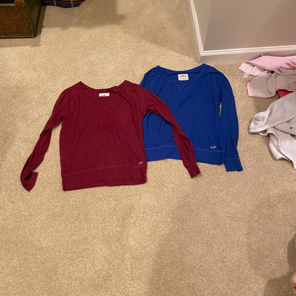 Hollister long sleeve crew neck bundle